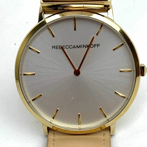 REBECCA MINKOFF  Major Leather Strap Watch - Picture 2 of 11